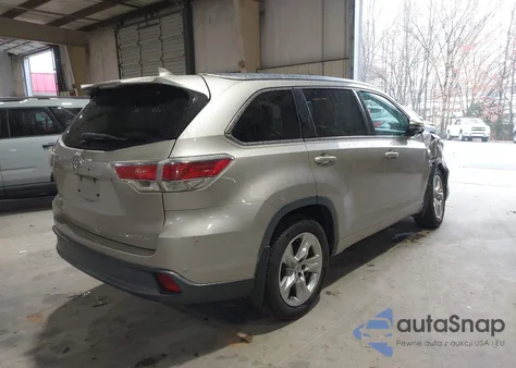 2015 Toyota Highlander Limited V6 z USA, uszkodzony, nr VIN 5TDDKRFH8FS115593